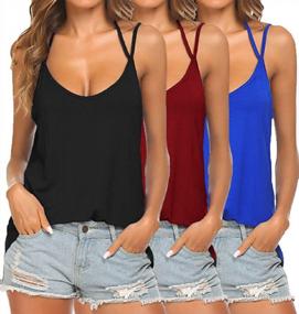 img 4 attached to Turn Up The Heat With Tobrief Women'S Backless Cami Tank Top