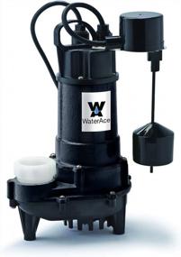 img 4 attached to 3/4 HP WaterAce WA75CSV Sump Pump - Powerful And Durable Black Design