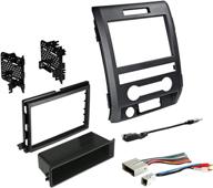 enhanced fmk526cp radio dash kit for 2009-2014 ford f-150: 📻 complete set with antenna adapter and harness, compatible with all trim levels логотип