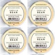 🛍️ shop now: bath and body works 4 pack vanilla bean scentportable fragrance refill 0.2 oz. логотип