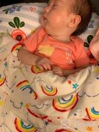 img 1 attached to Ultra Soft Baby Plush Minky Blanket With Dotted Backing For Boys And Girls - Double Layer Fleece Fabric For Newborns, Toddlers, And Kids - 33 X 42 Inch Rainbow Throw And Receiving Blanket review by Reynaldo Guzman