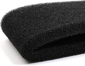 img 3 attached to 🖤 Premium Black Absorbent Filter Sponge Media Pad for Betta Aquarium - 25.2 x 4.7 Inches