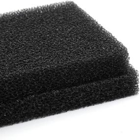 img 1 attached to 🖤 Premium Black Absorbent Filter Sponge Media Pad for Betta Aquarium - 25.2 x 4.7 Inches