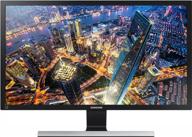 🖥️ samsung u28e590d 28-inch led lit ultra hd monitor, 3840x2160p, flicker-free, ‎lu28e590ds logo