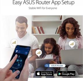 img 1 attached to 📶 ASUS AC1750 WiFi Router (RT-ACRH18): Dual Band Wireless Internet Router with Easy Setup, Parental Control, USB 3.0, AiRadar Beamforming Technology, MU-MIMO - Enhanced Speed, Stability, and Coverage
