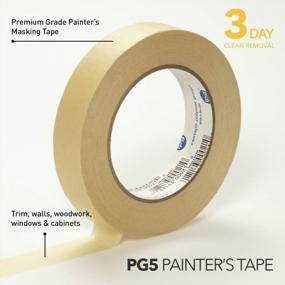 img 3 attached to 3-Day Tan Masking Tape 0.94" X 60 Yd, IPG 128R PG5 (9-Pack)
