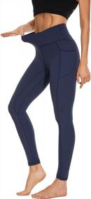 img 2 attached to Stay Stylish And Comfortable With Ccko'S High Waisted Leggings For Women With Pockets