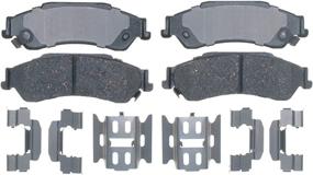 img 1 attached to ACDelco Gold 17D729CH Ceramic Rear Disc Brake Pad Set: Reliable Performance and Durability