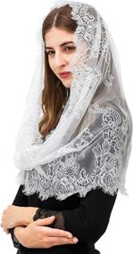 img 2 attached to Traditional Inspired Infinity Mantilla Covering Women's Accessories : Special Occasion Accessories