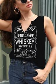 img 2 attached to Country Music Shirts Women Vintage Tennessee Concert Graphic Tees Ring Hole V Neck Western Cowboy Tops