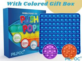 img 1 attached to PILPOC Pop It Fidget Toys: снятие стресса, расслабление ума и снижение беспокойства - Push It Pop It Fidget For Boys Pack Of Small Bubble Toys