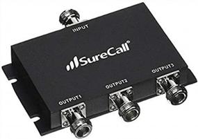 img 1 attached to 🔌 SureCall Full-Band 2-Way Splitter with N-Female Connectors for Improved Connectivity - Black (SC-WS-2)