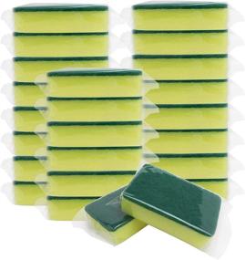 img 4 attached to Individually Wrapped，24 Dishwashing Dishcloth Apartments Cleaning Supplies