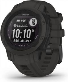 img 3 attached to Garmin Instinct 2S Solar Rugged GPS Smartwatch Bundle | Graphite Outdoor Watch W/ Multi GNSS, Compass & Heart Rate S/M 40Mm + PlayBetter Screen Protectors & Portable Charger 2022