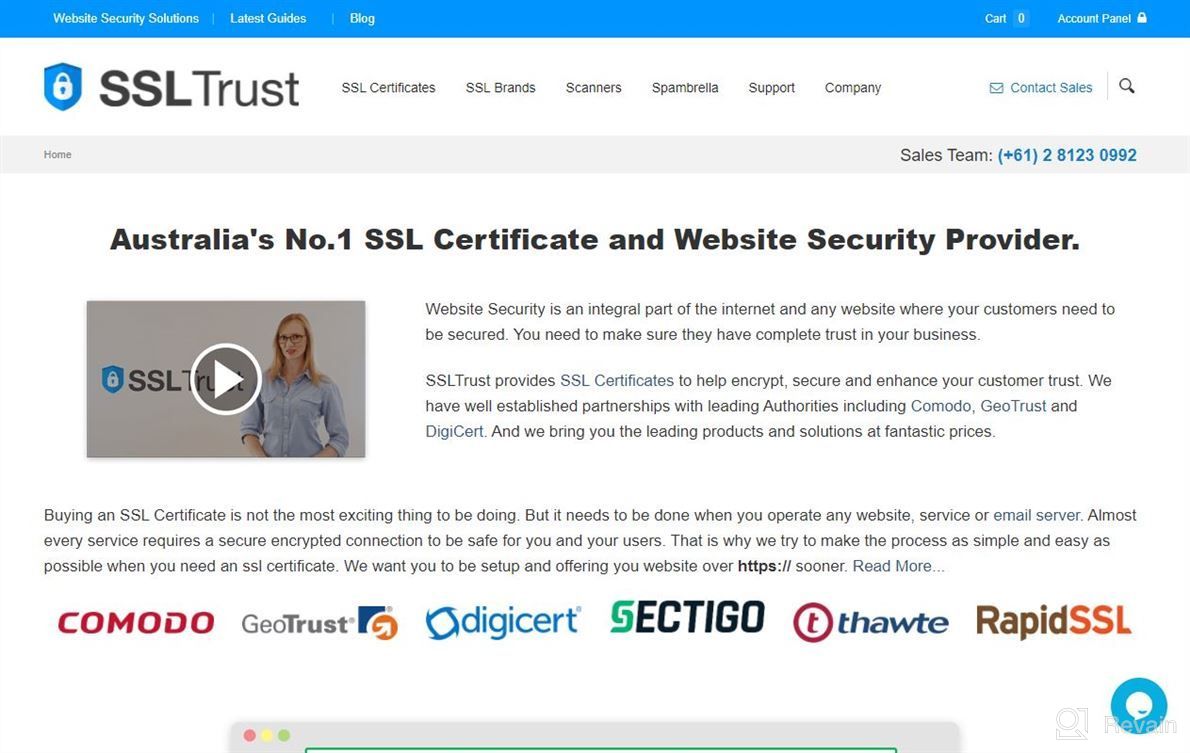 img 1 attached to SSL Certificates review by Andrew Dickens