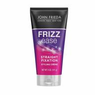 john frieda frizz-ease straight fixation styling creme: get smooth, silky, no-frizz hair now! logo