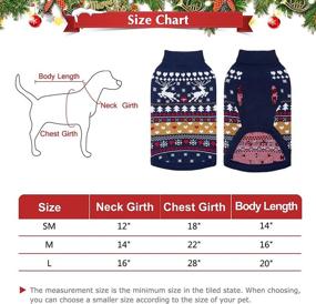 img 3 attached to 🐶 PUPTECK Christmas Dog Sweaters: Stylish and Warm Winter Coats for Small, Medium, and Large Dogs - Ideal for Indoor and Outdoor Activities