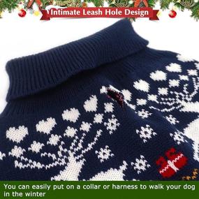 img 2 attached to 🐶 PUPTECK Christmas Dog Sweaters: Stylish and Warm Winter Coats for Small, Medium, and Large Dogs - Ideal for Indoor and Outdoor Activities