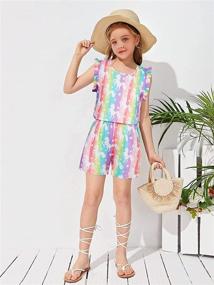 img 2 attached to Kimoda Rompers Jumpsuit Playsuit Outfits Girls' Clothing at Jumpsuits & Rompers