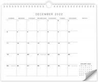минималистский ежемесячный настенный календарь для удобного планирования - продолжается до декабря 2023 года - 14,5" х 11,5" - включает 2022 год - упрощенный офисный календарь логотип