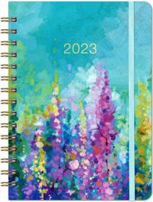 img 4 attached to Stay Organized In Style With The 2023 Oil Painting Planner - Weekly & Monthly, Hardcover With Tabs & Back Pocket, Twin-Wire Binding, Jan.2023 - Dec.2023