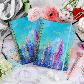 img 3 attached to Stay Organized In Style With The 2023 Oil Painting Planner - Weekly & Monthly, Hardcover With Tabs & Back Pocket, Twin-Wire Binding, Jan.2023 - Dec.2023