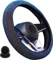 andalus diamond microfiber leather with soft velvet car steering wheel cover логотип