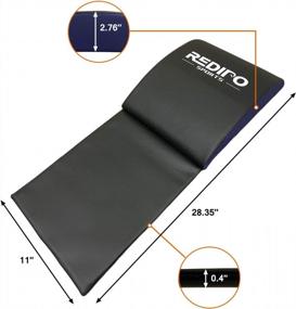 img 2 attached to Redipo Abdominal Mat Ab Exercise Mat Lower Back Support- Sit Up Pad - Core Trainer Mat For Men & Women Strengthening And Shaping Comprehensive Ab Workouts