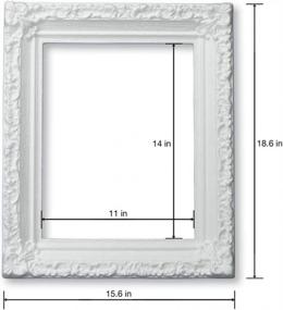 img 3 attached to 11X14 White SmoothFoam Frame By FloraCraft - Perfect For Crafting!