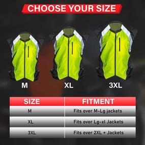 img 1 attached to 🔶 Enhanced Visibility: Yellow or Orange Safety Vest with Pockets for Motorcycles and Running