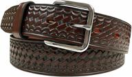 premium basketweave genuine leather utility accessories: the best belts for men's uniforms logo