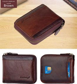 img 3 attached to Genuine Leather Cowhide Men's Accessories: Christmas Deals 🎁 on Wallets, Card Cases & Money Organizers by Admetus