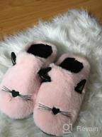 img 1 attached to Kids Cat Slippers For Girls And Boys - Family Cute Anti-Slip Indoor Home Footwear. review by Jackquell Cash