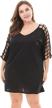 stylish and comfortable plus size dresses: rosianna's casual a-line with 3/4 sleeves and sweatheart neck logo