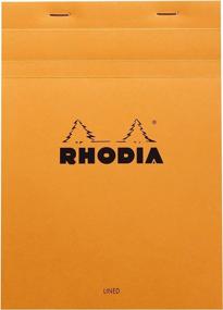 img 4 attached to Блокноты Rhodia Classic French Paper: линейка с полями, оранжевые, 6 X 8 1/4 дюйма (16600C)