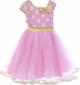 img 3 attached to FYMNSI Princess Polka Dot Tutu Dress & Headband: Perfect Birthday & Halloween Outfit For Baby Girls