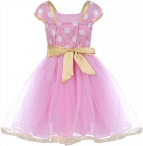 img 2 attached to FYMNSI Princess Polka Dot Tutu Dress & Headband: Perfect Birthday & Halloween Outfit For Baby Girls