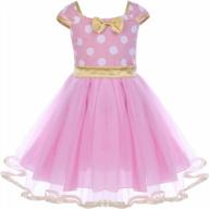 fymnsi princess polka dot tutu dress & headband: perfect birthday & halloween outfit for baby girls logo