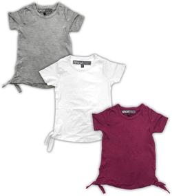 img 1 attached to MISS POPULAR 4 Pack T Shirt Fashion Girls' Clothing in Tops, Tees & Blouses