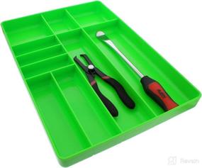 img 1 attached to 🛠️ Efficiently Organize with the ABN Toolbox Drawer Organizer Tool Tray - Green, 16x11x1.5in