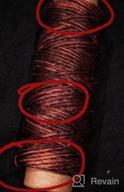 img 1 attached to Leather Sewing Waxed Thread - 150D 33 Yards Per Spool For Craft DIY, Bookbinding, Shoe Repairing 330 Yards review by Amy Dockery