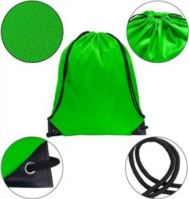 img 1 attached to Get Organized With GoodtoU Drawstring Bags! A Bulk Set Of 40 Durable Nylon String Bags In 20 Eye-Catching Colors For Gym, Kids, And More!