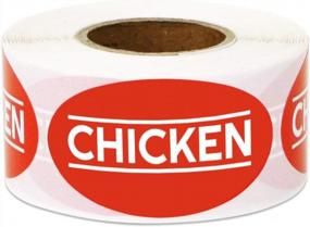 img 3 attached to Eye-Catching Meat Labels Bundle - 300 Bright Red 1.75 X 1 Inch Stickers For Beef, Chicken, And Pork - Perfect For Supermarkets, Delis, Food Trucks, And More