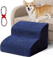 🐾 litail high foam dog ramps: removable stair cover, anti-slip design, ideal for pets with joint pain, old dogs, cats, overweight & short-legged pets logo