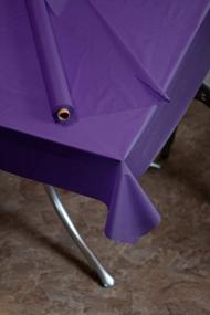 img 1 attached to Фиолетовый пластиковый банкетный рулет - высококачественная крышка стола размером 40 дюймов X 300 футов для мероприятий премиум-класса