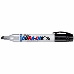 img 2 attached to Markal 96223 Dura-Ink 25 Permanent Ink Marker With Chisel Tip, King Size, Black (Pack Of 12)