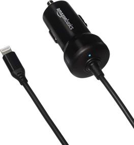 img 3 attached to 🔌 Black Straight Cable Lightning Car Charger - Amazon Basics, 5V 12W, 3ft