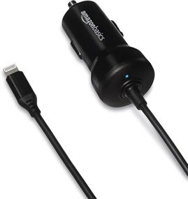 img 1 attached to 🔌 Black Straight Cable Lightning Car Charger - Amazon Basics, 5V 12W, 3ft