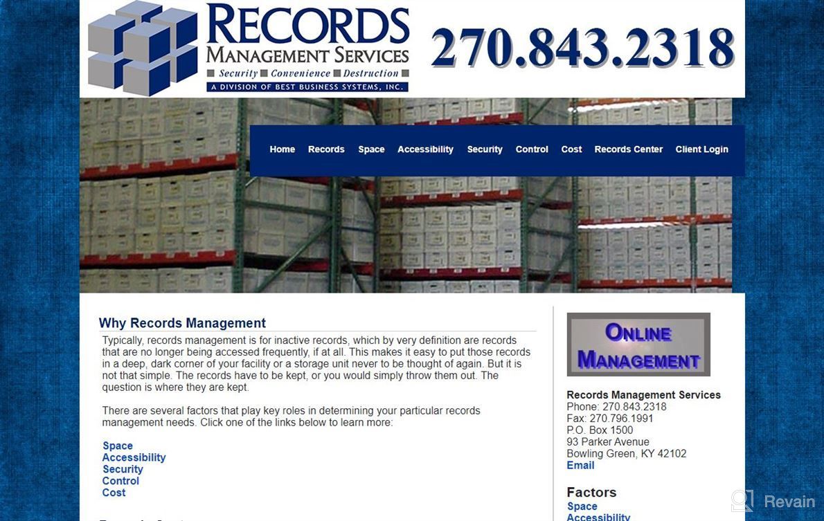 img 1 attached to Records Management Services review by David Banks