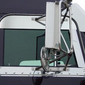 img 4 attached to Накладки из полированной нержавеющей стали: RoadWorks 30436 для кабины Peterbilt Legacy Style, 1973–2004 гг.
